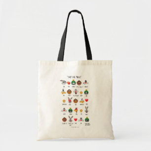 LOONEY TUNES™ Emoji Chart Tote Bag
