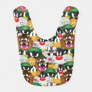LOONEY TUNES™ Emoji Pattern Baby Bib
