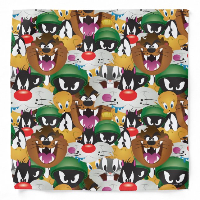 LOONEY TUNES™ Emoji Pattern Bandana (Front)
