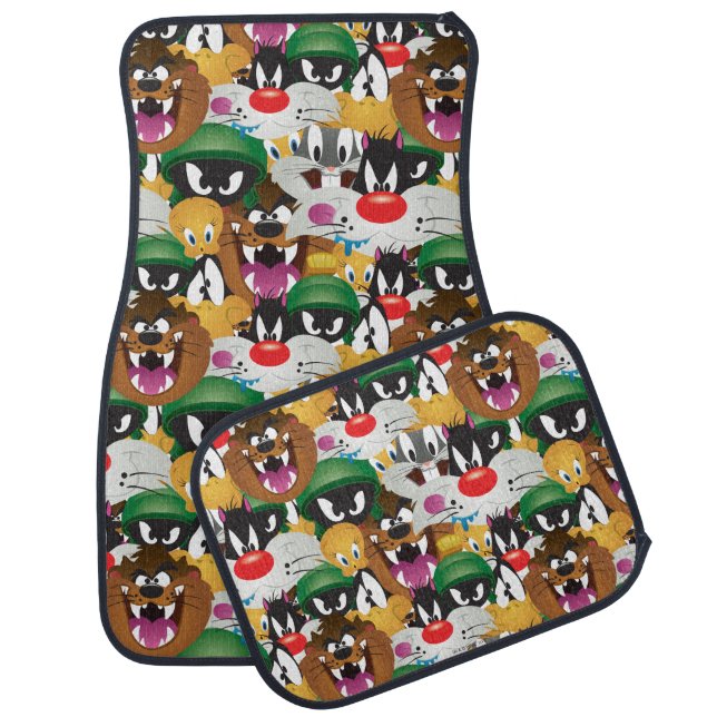 LOONEY TUNES™ Emoji Pattern Car Mat (Set)