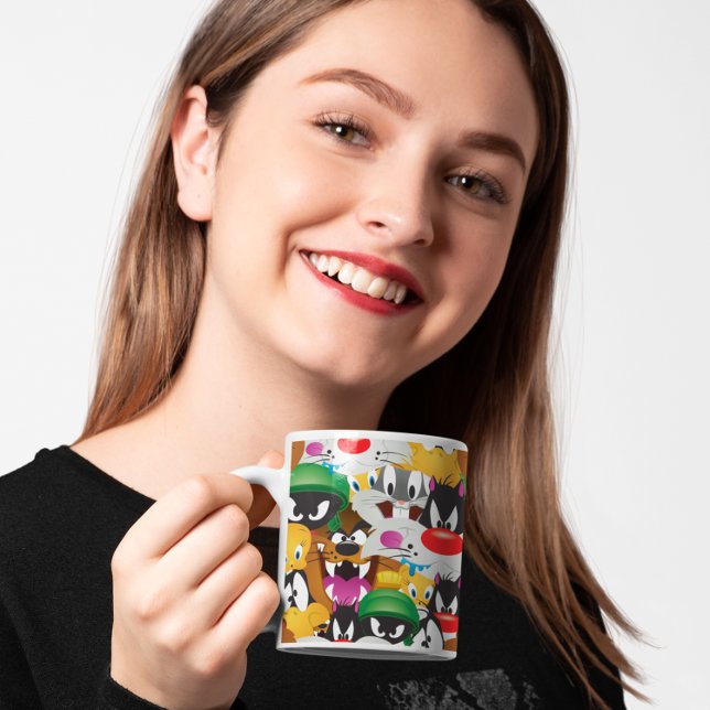 LOONEY TUNES™ Emoji Pattern Coffee Mug