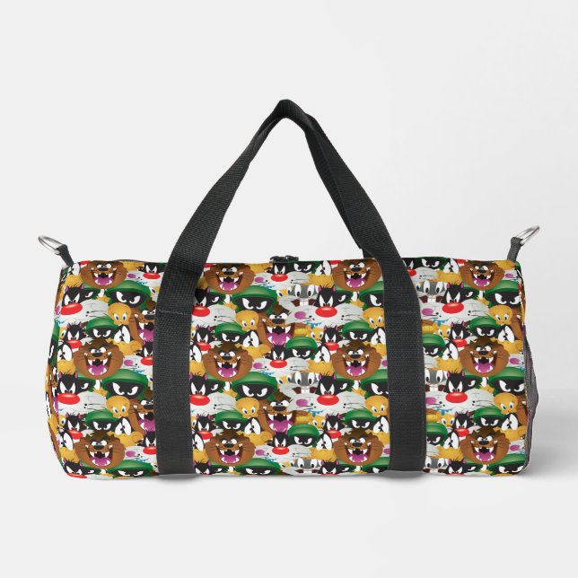 LOONEY TUNES™ Emoji Pattern Duffle Bag (Front)