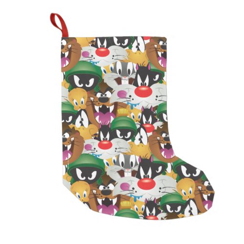 LOONEY TUNES Emoji Pattern Small Christmas Stocking