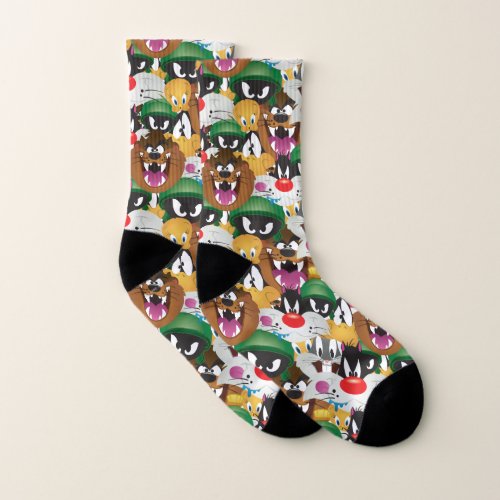 LOONEY TUNES Emoji Pattern Socks