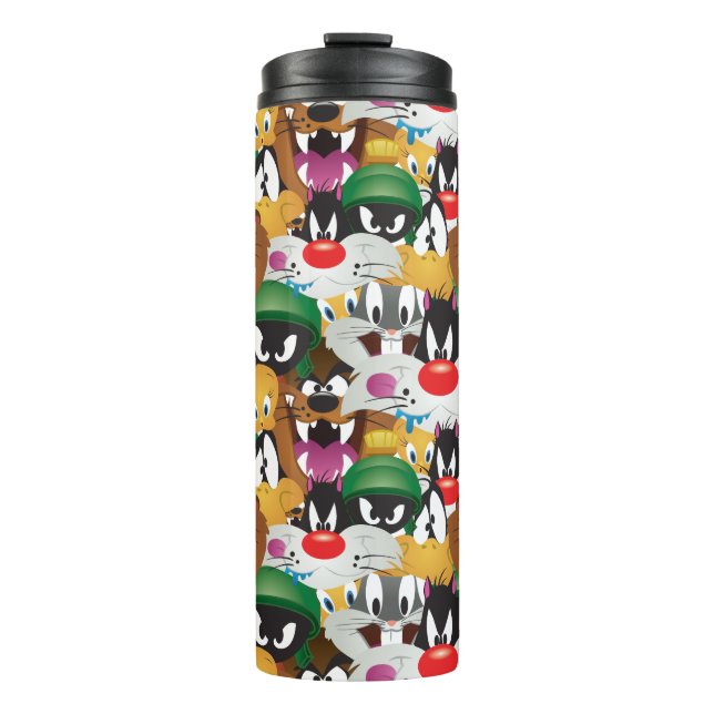 LOONEY TUNES™ Emoji Pattern Thermal Tumbler (Front)