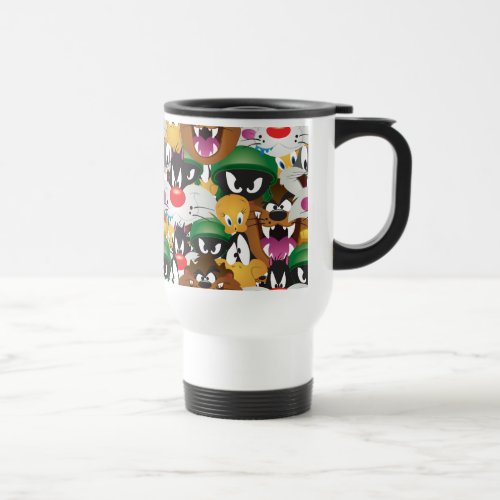 LOONEY TUNES Emoji Pattern Travel Mug