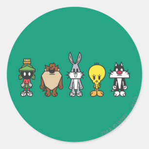 LOONEY TUNES™ Group Photo Op Classic Round Sticker
