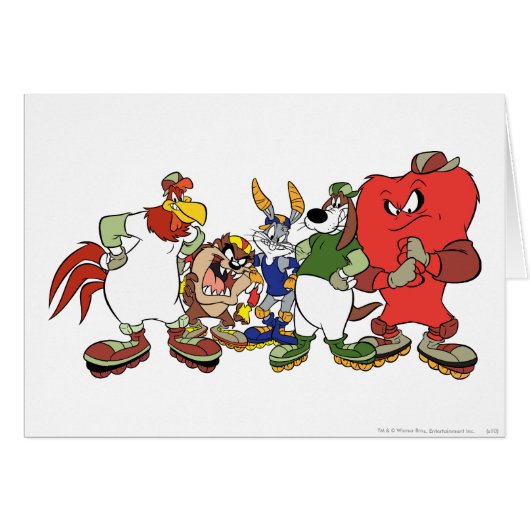 LOONEY TUNES™ Group Rollerblade Picture Cards (Front Horizontal)