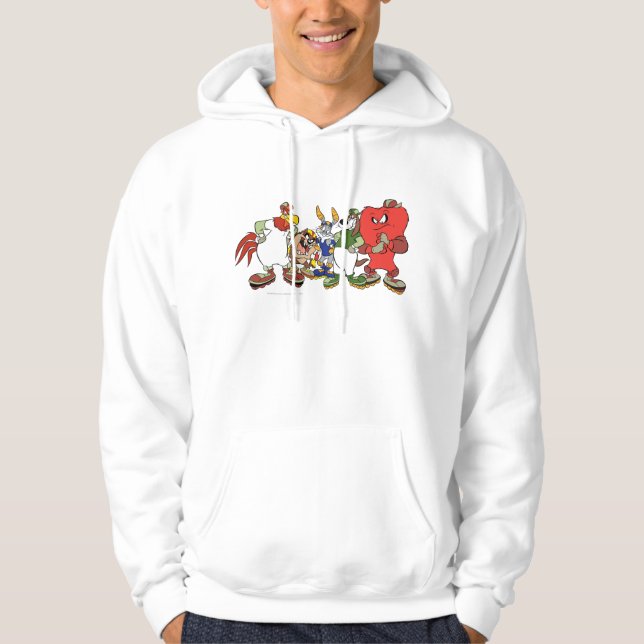 LOONEY TUNES™ Group Rollerblade Picture Hoodie (Front)