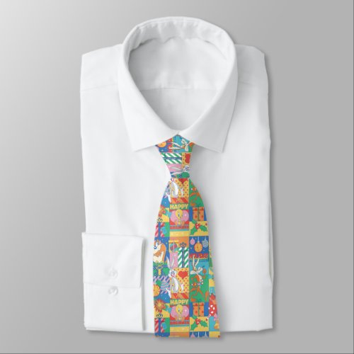 LOONEY TUNES  Happy Holidays Christmas Pattern Neck Tie