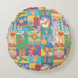 LOONEY TUNES™ | Happy Holidays Christmas Pattern Round Pillow