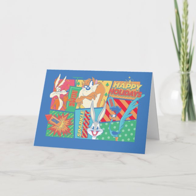 LOONEY TUNES™ | Happy Holidays Pattern Card (Front)