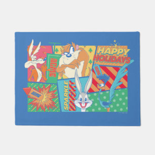 LOONEY TUNES™ Happy Holidays Pattern Doormat