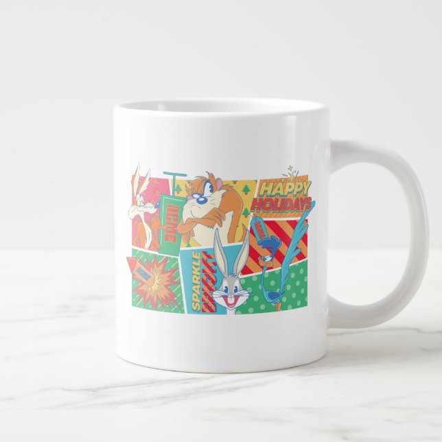 LOONEY TUNES™ | Happy Holidays Pattern Giant Coffee Mug (Right)