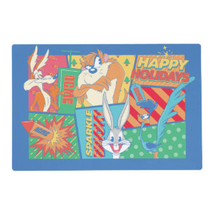 LOONEY TUNES™ Happy Holidays Pattern Placemat