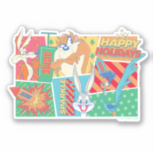 LOONEY TUNES™ Happy Holidays Pattern Sticker