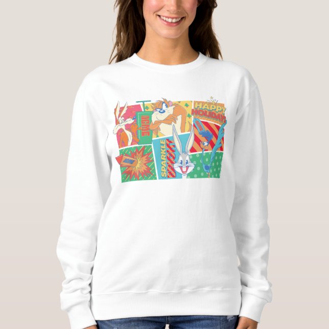 LOONEY TUNES™ | Happy Holidays Pattern Sweatshirt (Front)