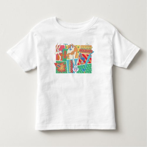 LOONEY TUNES  Happy Holidays Pattern Toddler T_shirt
