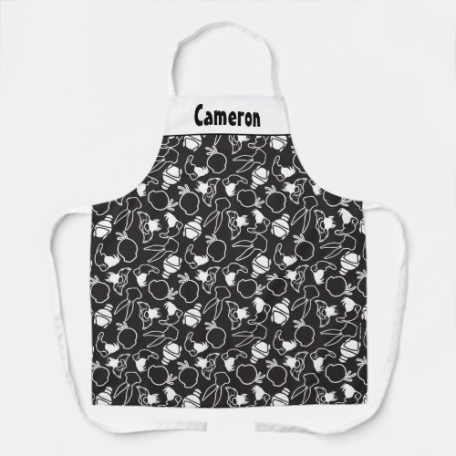 LOONEY TUNES Head Outlines Pattern Apron