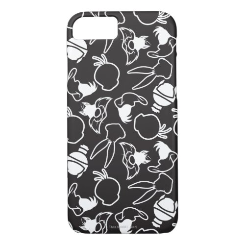 LOONEY TUNES Head Outlines Pattern iPhone 87 Case