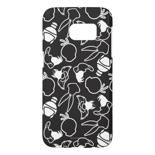 LOONEY TUNES Head Outlines Pattern Samsung Galaxy S7 Case