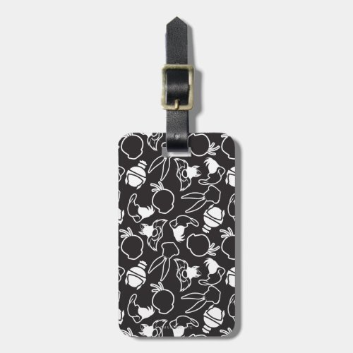 LOONEY TUNES Head Outlines Pattern Luggage Tag