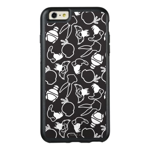 LOONEY TUNES Head Outlines Pattern OtterBox iPhone 66s Plus Case