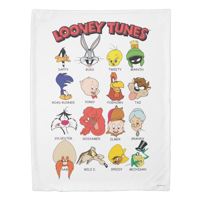 LOONEY TUNES™ Headshots Duvet Cover (Front)