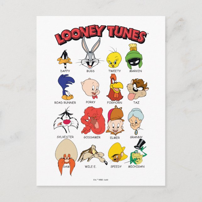 LOONEY TUNES™ Headshots Postcard (Front)