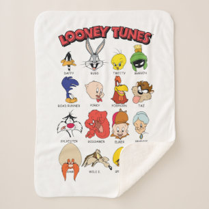 LOONEY TUNES™ Headshots Sherpa Blanket