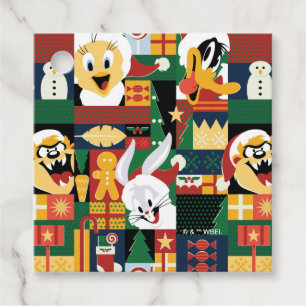 LOONEY TUNES™Holiday Block Pattern Favor Tags