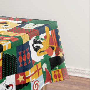 LOONEY TUNES™Holiday Block Pattern Tablecloth