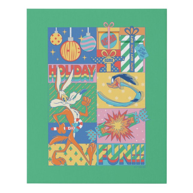 LOONEY TUNES™ | Holiday Fun Faux Canvas Print (Front)