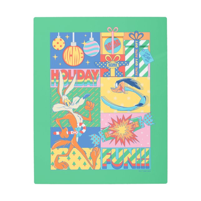 LOONEY TUNES™ | Holiday Fun Metal Print (Front)