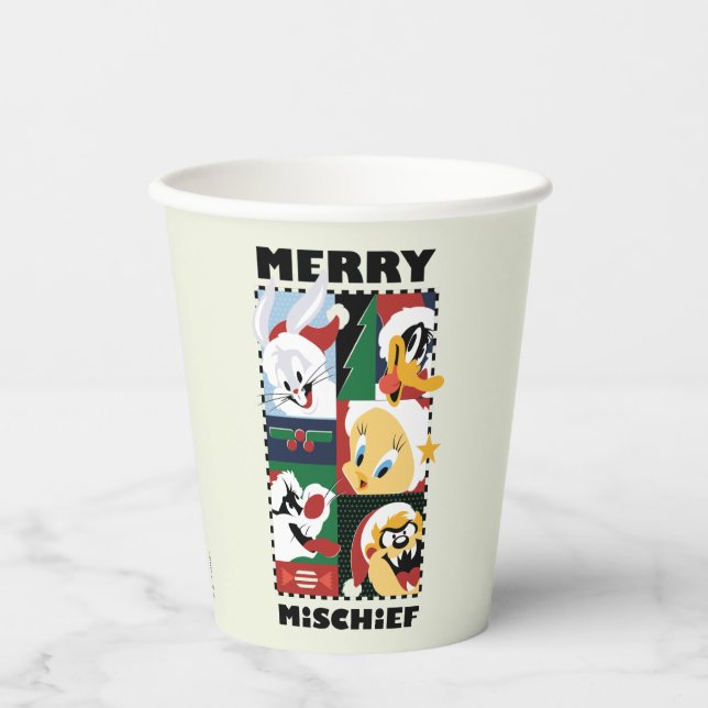 LOONEY TUNES™ Holiday Merry Mischief Paper Cups (Front)
