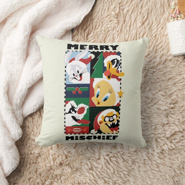 LOONEY TUNES™ Holiday Merry Mischief Throw Pillow (Blanket)