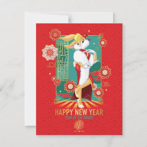 LOONEY TUNESâ  Lola Year of the Rabbit Note Card