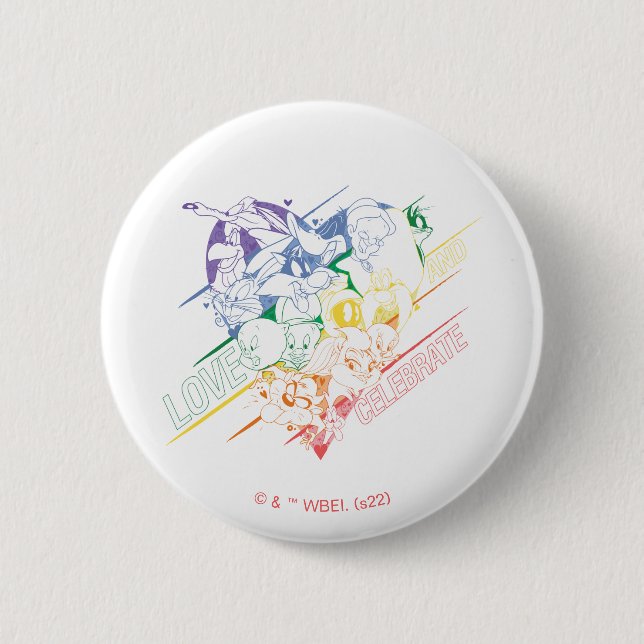 LOONEY TUNES™ - Love and Celebrate Button (Front)