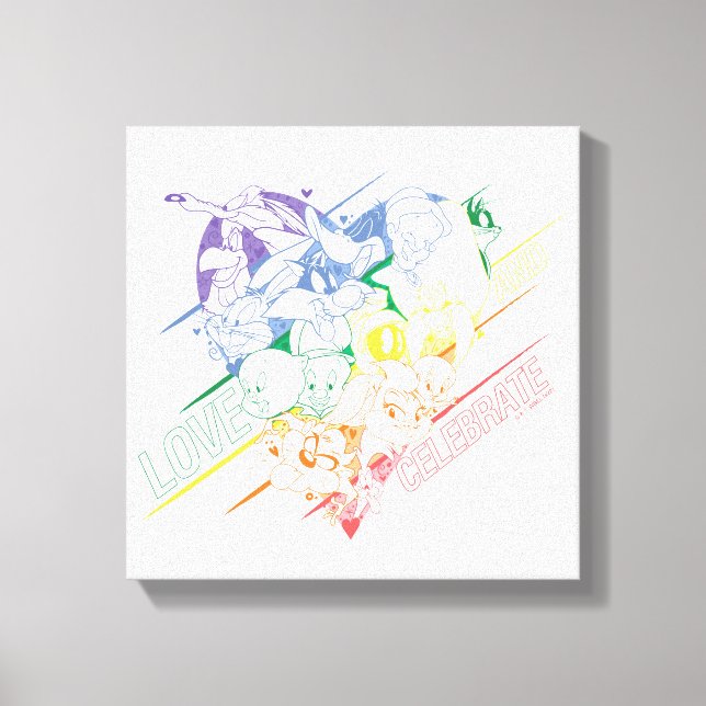 LOONEY TUNES™ - Love and Celebrate Canvas Print (Front)