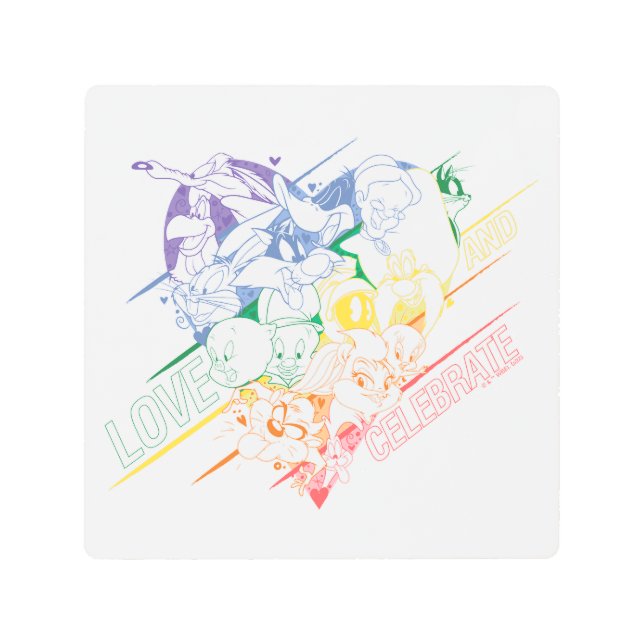 LOONEY TUNES™ - Love and Celebrate Metal Print (Front)