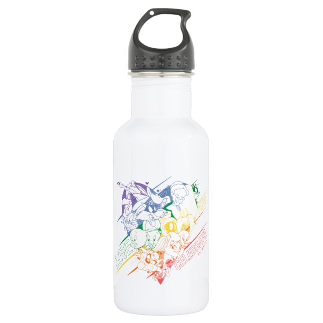 LOONEY TUNES™ - Love and Celebrate Stainless Steel Water Bottle (Front)