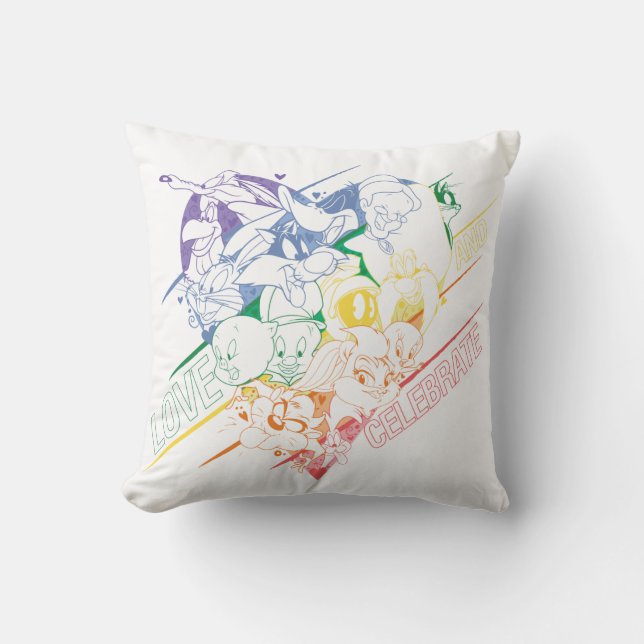LOONEY TUNES™ - Love and Celebrate Throw Pillow (Front)