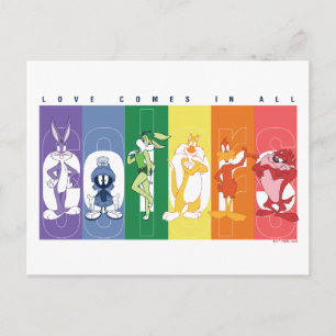 LOONEY TUNES™ - Love Comes In All Colors Postcard