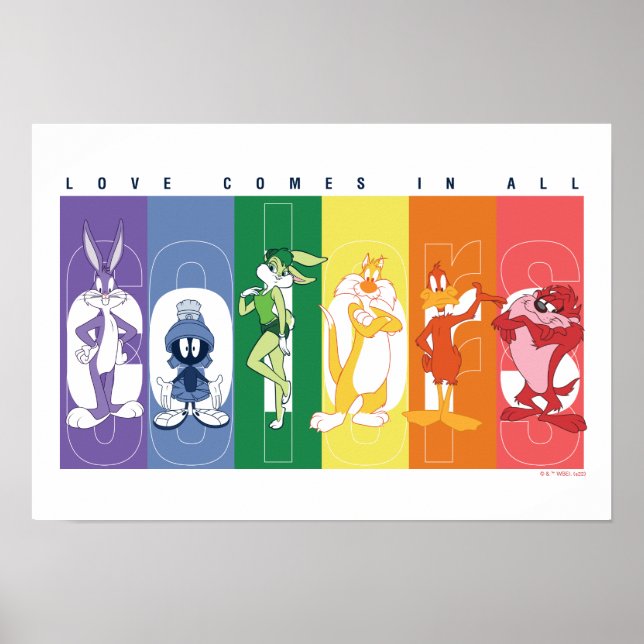 LOONEY TUNES™ - Love Comes In All Colors Poster (Front)
