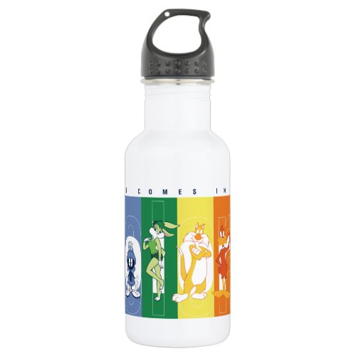 LOONEY TUNES _ Love Comes In All Colors Stainless Steel Water Bottle