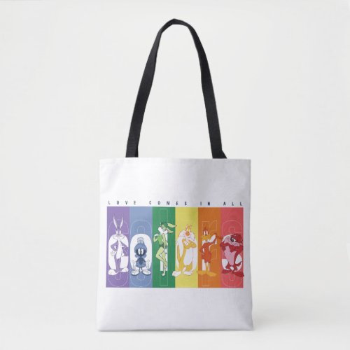 LOONEY TUNES _ Love Comes In All Colors Tote Bag