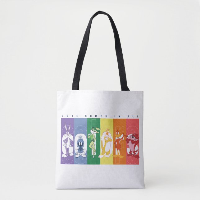 LOONEY TUNES™ - Love Comes In All Colors Tote Bag (Front)