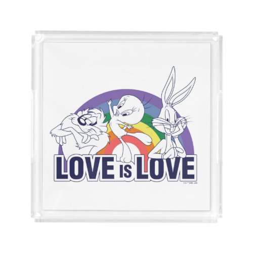 LOONEY TUNES _ Love Is Love Acrylic Tray