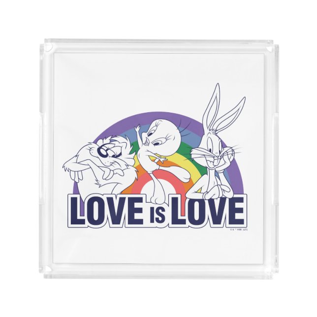 LOONEY TUNES™ - Love Is Love Acrylic Tray (Front)