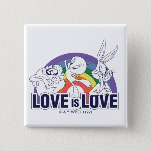 LOONEY TUNES _ Love Is Love Button